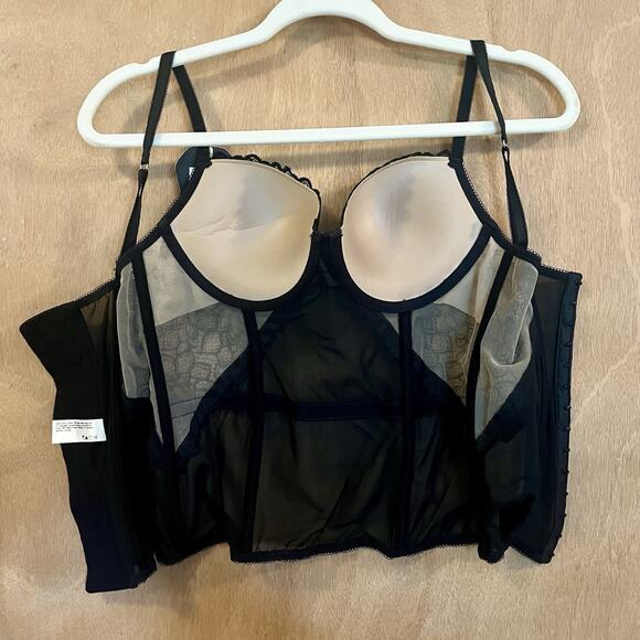 Maidenform Corset 36B DM1140 BNWT, Gorgeous Lace With Nude Lining - Picture 5 of 11